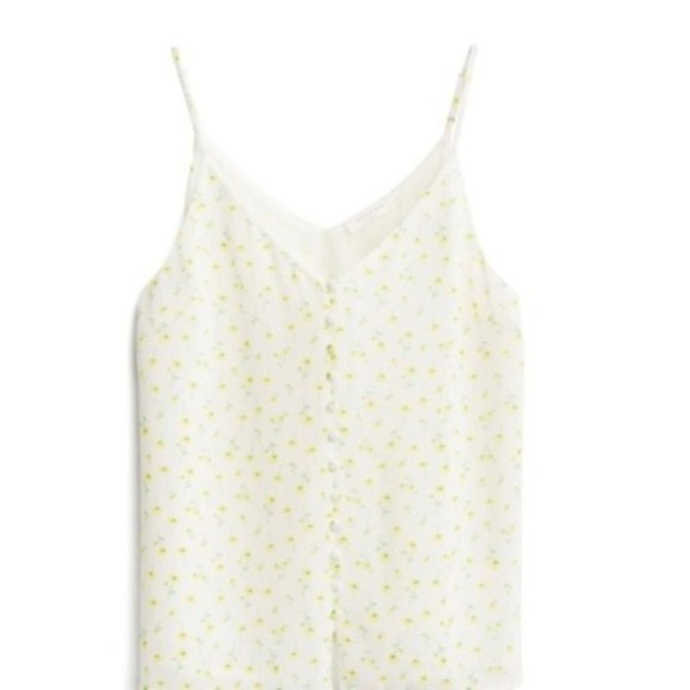 Sophie Rue Stitch Fix Leisha Tiny Yellow Floral Print Camisole Sz. XL NEW